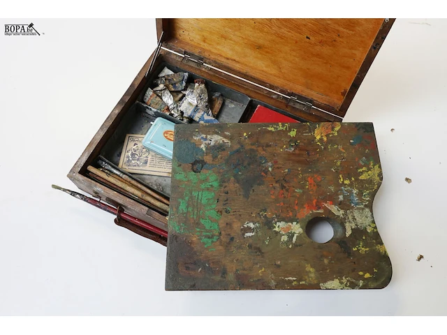 Lot 216 - schilderkoffer - afbeelding 3 van  3