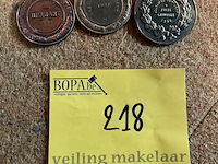 Lot 218 - koperen medailles veekeuringen, 3 stuks - afbeelding 2 van  2