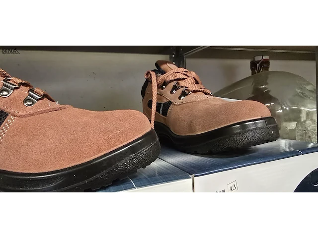Lot 218 - werkschoenen met stalen top paar - afbeelding 3 van  4
