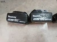 Lot 22 - accu’s makita bl1850b. 4 stuks - afbeelding 2 van  3