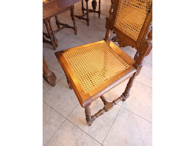 Lot 22 - antieke stoelen. 6 stuks - afbeelding 4 van  5