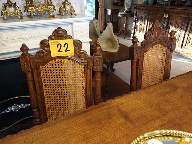 Lot 22 - antieke stoelen. 6 stuks - afbeelding 5 van  5