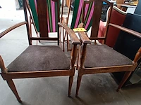 Lot 22 - armstoelen art nouveau. 2 stuks - afbeelding 1 van  4