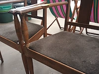 Lot 22 - armstoelen art nouveau. 2 stuks - afbeelding 4 van  4