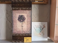 Lot 22 - canvas. 2 stuks - afbeelding 1 van  3