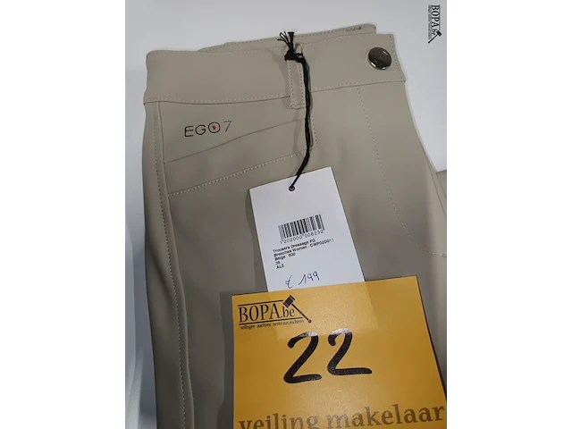 Lot 22 - dressage broek women ego7 beige - afbeelding 2 van  2