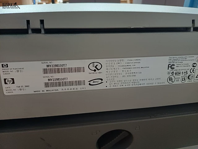 Lot 22 - hp deskjet printer - afbeelding 4 van  4
