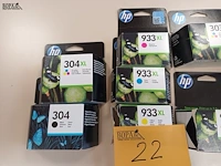 Lot 22 - inktpatronen hp. 9 stuks - afbeelding 2 van  3