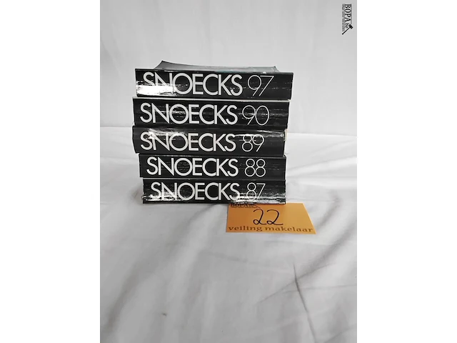 Lot 22 - lot snoecks boeken, 5 stuks - afbeelding 1 van  1