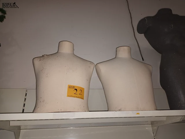 Lot 22 - paspop buste. 2 stuks - afbeelding 1 van  2