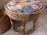 Lot 22 - rotan krukje en cache-pot - afbeelding 2 van  3