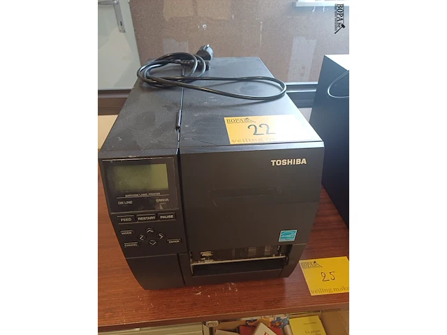 Lot 22 - toshiba barcode labelprinter - afbeelding 1 van  6