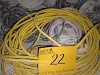 Lot 22 - verlengkabels. 10 stuks - afbeelding 4 van  5