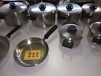 Lot 222 - kookpotten en pannen demeyere. 11 stuks - afbeelding 3 van  5