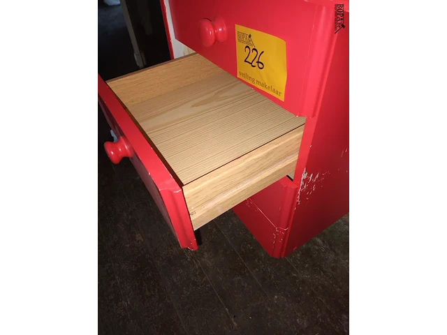Lot 226 - rode bureau - afbeelding 3 van  3