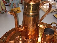 Lot 227 - koffiestel in koper - afbeelding 3 van  6
