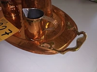 Lot 227 - koffiestel in koper - afbeelding 4 van  6