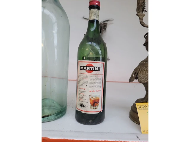 Lot 227 - paar oude martiniflessen 2 ex. - afbeelding 4 van  4