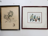 Lot 229 - 2 kaders - afbeelding 1 van  3