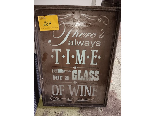 Lot 229 - kader met spreuk - afbeelding 1 van  2