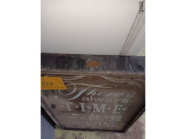 Lot 229 - kader met spreuk - afbeelding 2 van  2