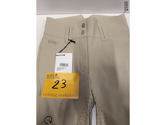 Lot 23 - dressage broek women ego7 beige - afbeelding 2 van  3