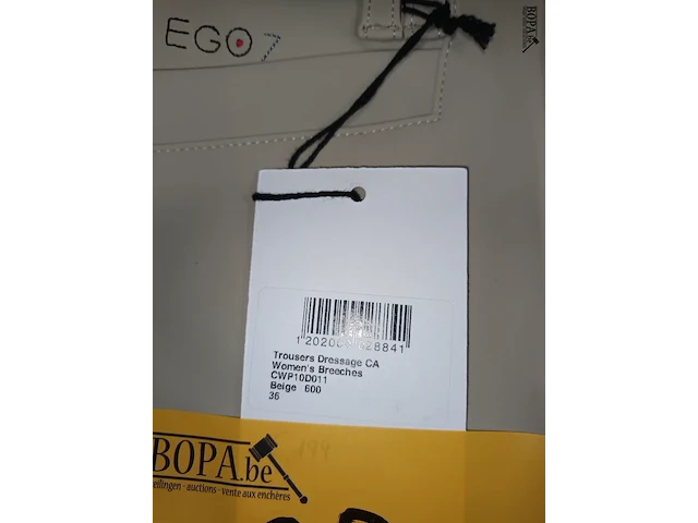 Lot 23 - dressage broek women ego7 beige - afbeelding 3 van  3