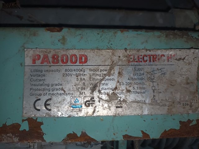 Lot 23 - gemotoriseerde lier - afbeelding 4 van  4