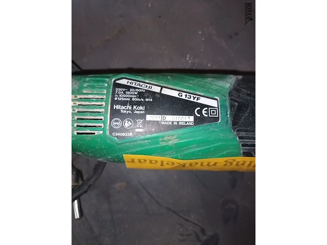 Lot 23 - haakse slijper hitachi - afbeelding 3 van  3