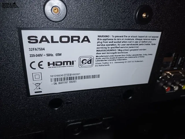 Lot 23 - lcd tv salora 80 cm - afbeelding 3 van  3
