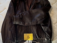 Lot 23 - lederen bruin herenblouson maat 56 - afbeelding 1 van  5