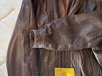 Lot 23 - lederen bruin herenblouson maat 56 - afbeelding 2 van  5