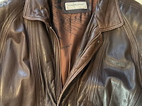 Lot 23 - lederen bruin herenblouson maat 56 - afbeelding 4 van  5