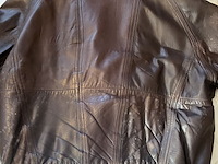Lot 23 - lederen bruin herenblouson maat 56 - afbeelding 5 van  5