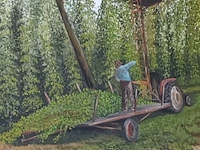 Lot 23 - schilderij hoppe oogst - afbeelding 2 van  3