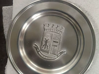 Lot 23 - tinnen wapenschild schalen - 20 stuks - afbeelding 3 van  4