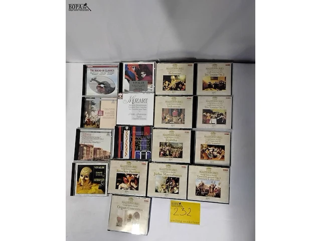 Lot 232 - lot cd's, klassiek, 18 stuks - afbeelding 1 van  1