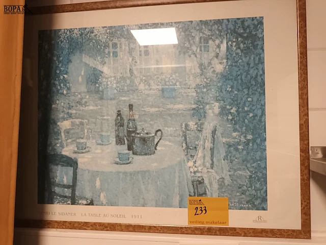 Lot 233 - poster in kader - afbeelding 1 van  4