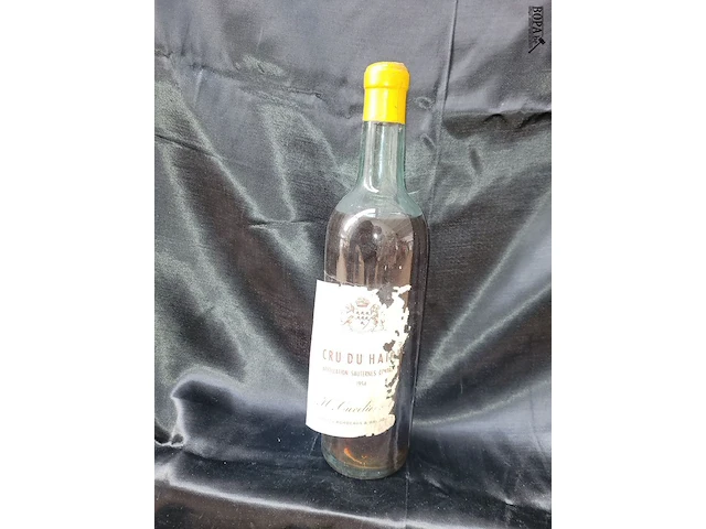 Lot 234 - fles wijn chateau du haire 1954 - afbeelding 1 van  3