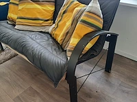 Lot 236 - lederen 2-zit sofa - afbeelding 2 van  2