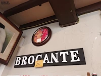 Lot 237 - klok en bord brocante - afbeelding 3 van  3