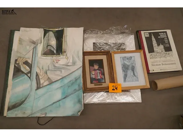 Lot 24 - diverse tekeningen - afbeelding 1 van  4