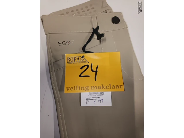 Lot 24 - dressage broek women ego7 beige - afbeelding 2 van  2