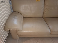 Lot 24 - lederen sofa - afbeelding 3 van  4