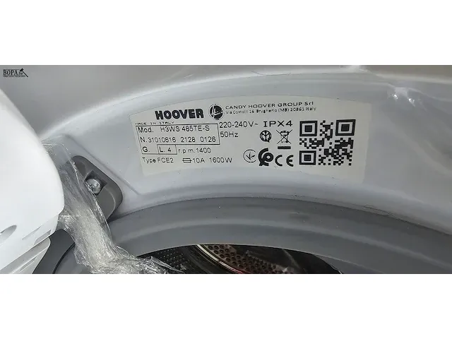 Lot 24 - wasmachine hoover 8 kg - afbeelding 7 van  7