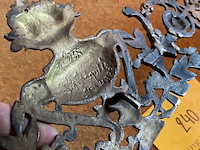 Lot 240 - koperen belegsel decoratief gemerkt - afbeelding 5 van  5