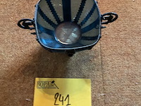 Lot 241 - blauwglazen kommetje in metalen omhulsel - afbeelding 3 van  4