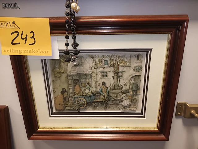 Lot 243 - kader anton pieck - afbeelding 1 van  3