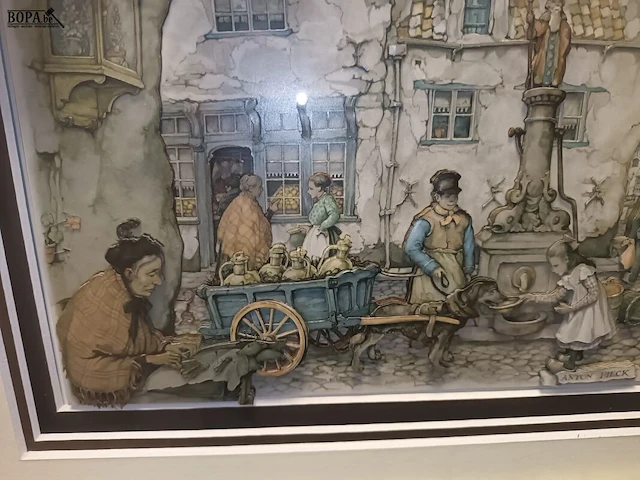 Lot 243 - kader anton pieck - afbeelding 3 van  3