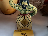 Lot 245 - quimper man kandelaar - afbeelding 1 van  2